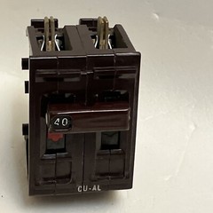 Wadsworth A240NI 40 Amp 2 Pole 2P Type A METAL FOOT Circuit Breaker A240N A240