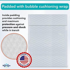 White Small Bubble Mailers 4×8 Inch | Thick Padded Poly Bubble Mailer Envelop…