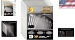 Archival Safe 25 Pack Heavyweight Clear Sheet Protectors – 4 mil, 3-Hole Punched