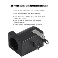 50x 5.5mm X 2.1mm DC Power Barrel Jack Adapter Breadboard Fit