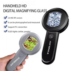 TOMLOV Coin Magnifier Glass 100X Magnifying Jeweler Loupe USB Digital Microscope