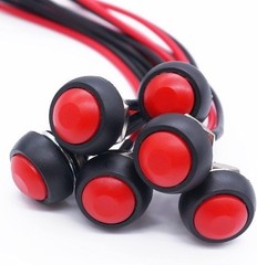 12mm Momentary Push Button Switch 1/2 Inch Mounting Hole On Off Mini Round