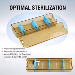 PPSU Sterilization Tray Autoclave Case for Laparoscope Cystoscope Hysteroscope