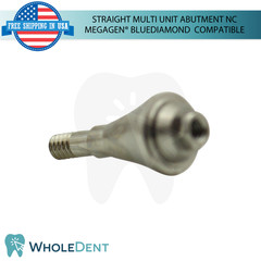 5x Straight Multi Unit Prosthetic Ø4.8mm NC Megagen® BlueDiamond Compatible