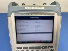 Rohde & Schwarz FSH8-818 9 kHz – 8 GHz Spectrum Analyzer w/ Preamp/Tracking Gen