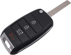 Flip Key Fob Shell Case fit for Optima Rio Soul Sorrento Sportage Keyless Entry