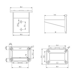 175A Plug Mounting Panel with Cover for Anderson SB175 Connectors Flush Mount…