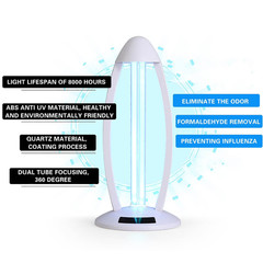 UV Ozone Disinfection Light Germicidal lamp Ozone Sterilizer Remote Timer