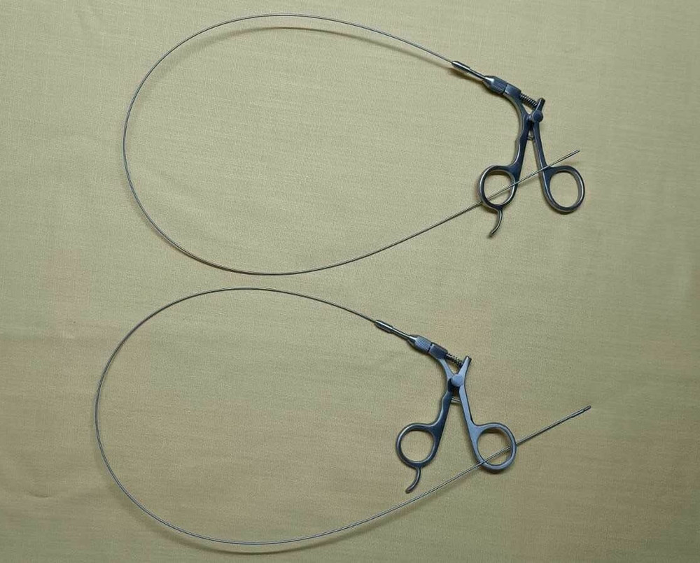 2pc Hysteroscopy Urology Flexible Grasper 5FR 60cm Reusable Surgical Instruments