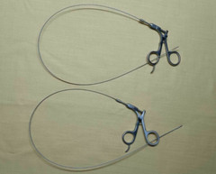2pc Hysteroscopy Urology Flexible Grasper 5FR 60cm Reusable Surgical Instruments
