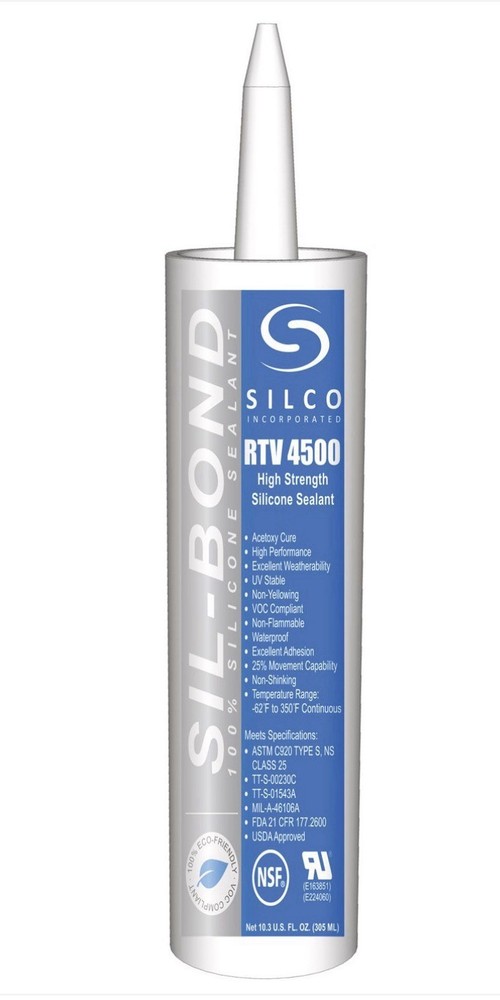 Silco 4500103-BLK Silicon Caulk – RTV4500BLK