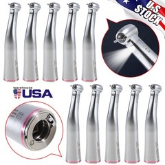 Yabangbang Dental Electric Handpiece 1:5 Contra Angle LED Optic High Speed 1-10