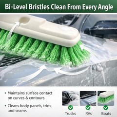 Hi-Tech 10” Bi-Level Super Soft Car Wash Brush – Non-Scratch Green