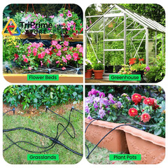 MIXC 230FT Quick-Connect Drip Irrigation 33FT Main tube+197FT 1/4” tube