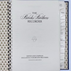 Vintage The Brooks Brothers Recorder 1978 Hardcover Organizer
