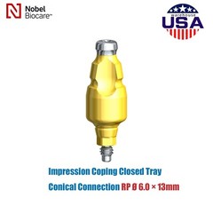 Nobel Biocare Titanium Impression Coping Close Tray NP/RP Ø3.6/5.0/6.0mm H9/13mm