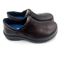 Timberland Pro Women’s Newbury Casual Alloy Toe Brown Work Shoes Size 8W