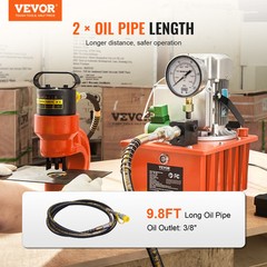 VEVOR Electric Hydraulic Pump Single Acting Oil Pump 10000 PSI 8L Solenoid Valve