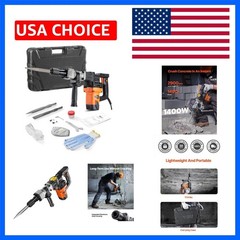 Demolition Jack Hammer, MAX 1400W Electric Jackhammer Heavy Duty, 2900 BPM Co…