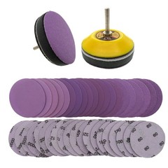 75mm Wet and Dry Sanding Discs 3 inch Sandpaper Hook and Loop Pads Grit 60-10000