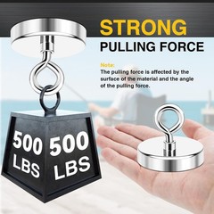 Super Strong 2.36” Neodymium Magnet 500 lbs – Ultimate Magnetic Fishing Tool