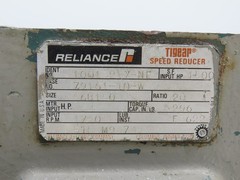 Reliance 79161-10-W Tigear Speed Reducer Gearbox 20:1 Ratio 296In-Lb 87.5RPM