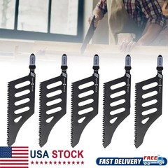 5x Flush Cutting Jigsaw Blade Irregular Curve Saw Blade with Handle for Wood US$