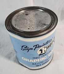 1 Shot Paint Graphic Coat Bulletin Colors 106-B CARMINE 1 Quart One Shot