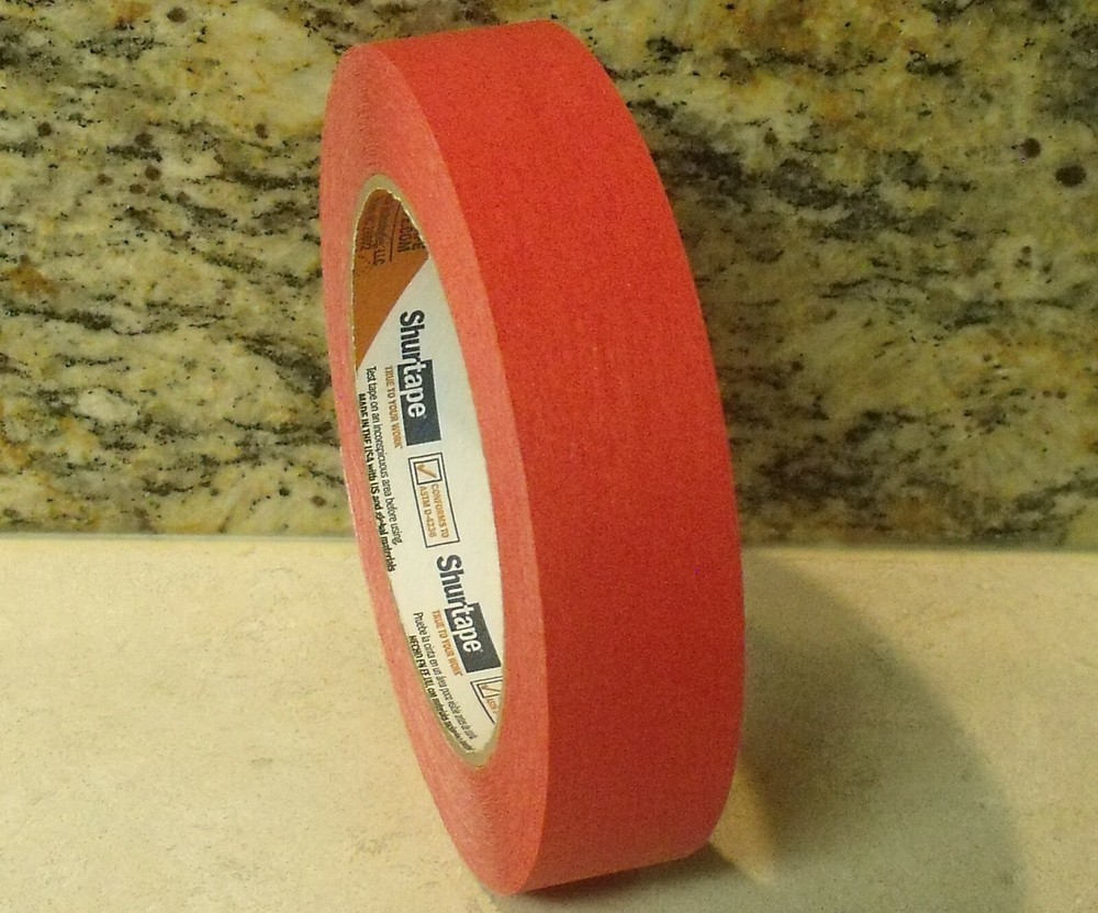 3/4″ x 180′ Roll COLORED MASKING TAPE – RED