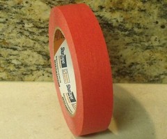 3/4″ x 180′ Roll COLORED MASKING TAPE – RED