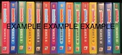 GARBAGE PAIL KIDS COLOR BINDERS WITH FRONT,BACK & SPINE PRINT OS1-OS15 ALL 15!