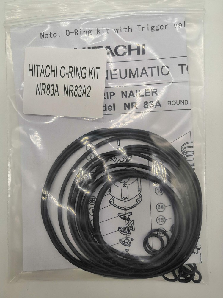 NR83A NR83A2 O-Ring Kit for Hitachi Full Round Head Framing Nailer with Trigg…
