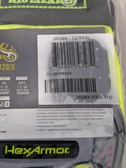 (2)Rig Lizard Hi-Vis Yellow/Gray HPPE/Steel A6 Cut Level Sz XXXL 2028X-XXXL (12)