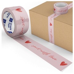Handwritten Heart Decorative Tape – 1.88″ x 110 Yards, Water-Resistant & Strong!