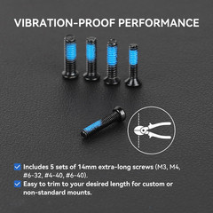 Red Dot Mounting Screws Kit – 112 Pcs for Gunsmithing & Optics