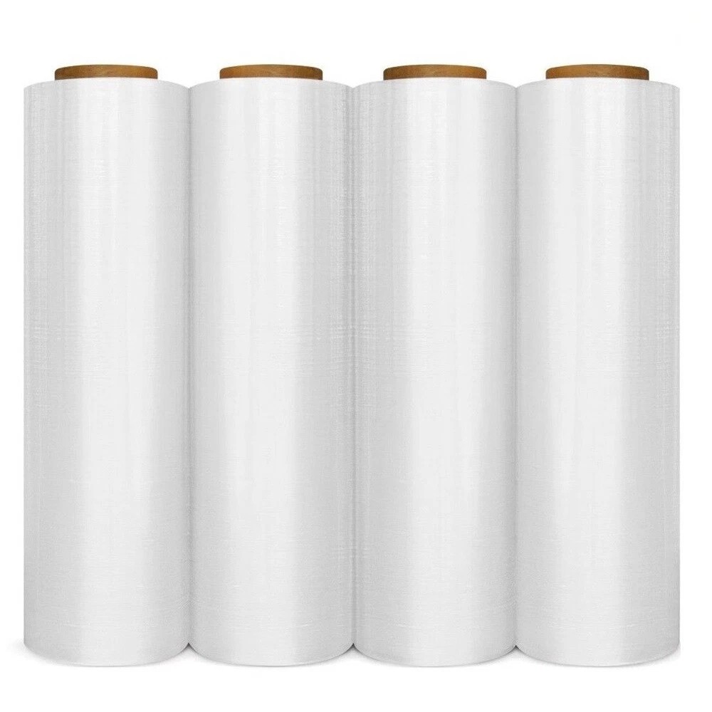 Industrial Stretch Wrap Film – 18″ x 1500 ft, 80 Gauge, Clear – 4 Rolls per Case