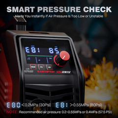 ARCCAPTAIN iControl Non-HF Plasma Cutter CUT55 MP with APP Control LED Display