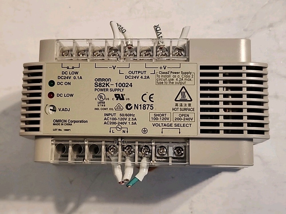 Omron S82K-10024 Power Supply In: 100-240VAC Out: 24VDC 4.2A – Free Shipping