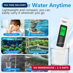 4 in 1 TDS Meter Digital Water Tester – Accurate and Reliable EC &…