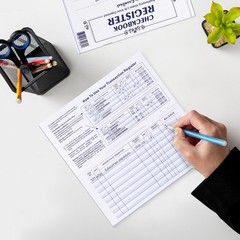 20 Pack Checkbook Register Blank Transaction Ledger For Personal Business Bank