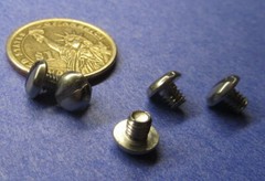 18-8 Stainless Steel Pan Head Slotted Machine Screw 8-32 x 3/16″, 300 pcs
