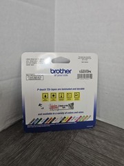 Brother 2 Pack TZe-2312PK – 1/2″ Black on White P-Touch TZe Tape (new sealed)