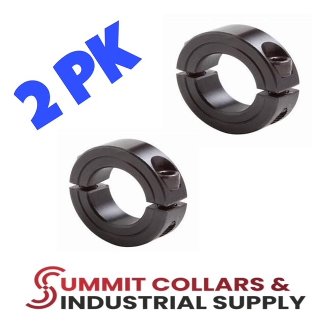 2-1/4″ Double Split Shaft Collar Black Oxide (qty 2) CB2-225-2