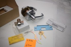 SARGENT 28 65G37 Satin Chrome Cylindrical Lock 6500 Classroom Lever Door Lock