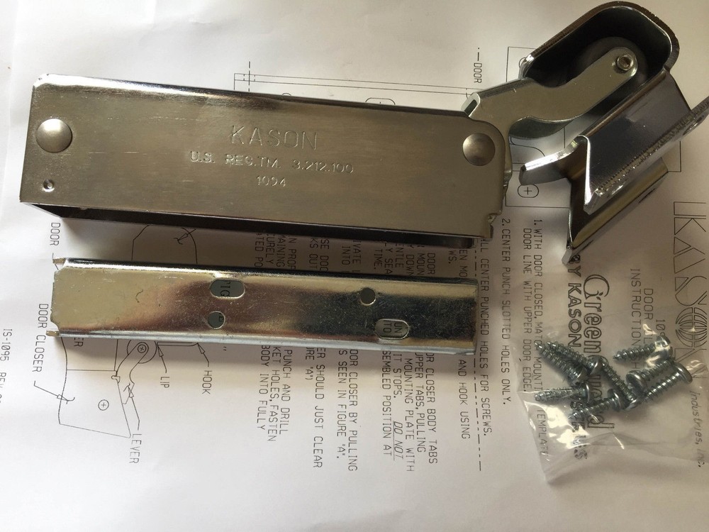Door Closer Flush Hydraulic Concealed Heavy Duty Genuine Kason 1094* USA Made!
