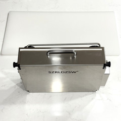 Commercial 12″ Folding Dough Sheeter Manual Pasta Pizza Roller Stainless Steel