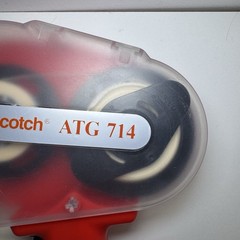 Scotch ATG 714 Adhesive Transfer Tape Applicator Gun 3M Handheld w/ Cover Works