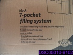 Office Depot Brand Wall 7 Pockets, Letter Size/Legal Size, Black P/N 335-718