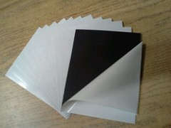 25 Self Adhesive Flexible Magnetic Sheets 8.5 x 11 inches