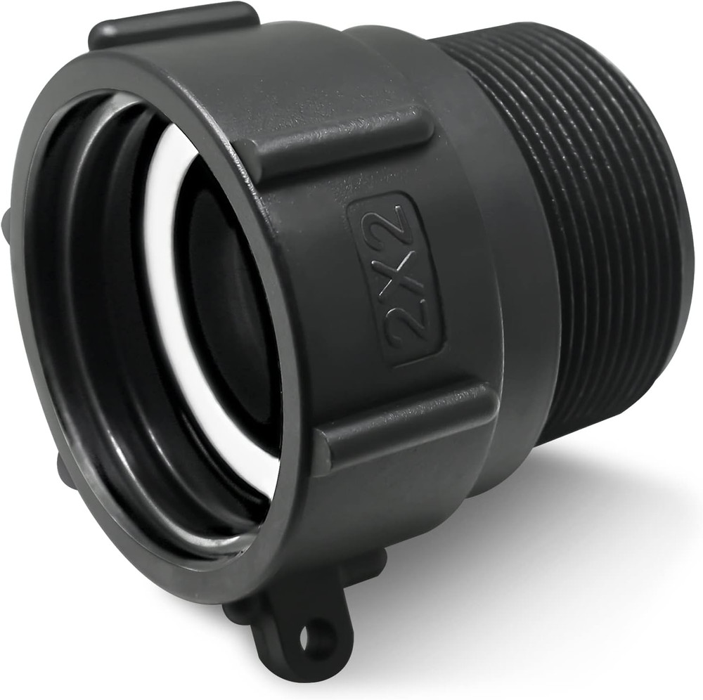 275 330 Gallon IBC Tote Adapter 2″ Female Buttress Coarse Thread X 2″ Male NPT P